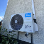 Air conditioning unit on a home in Northumberland